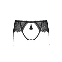 Obsessive Romanesa crotchless garter belt black