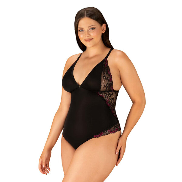 Obsessive Vanessme teddy black Size Plus