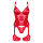 Obsessive Belovya corset & thong red