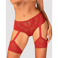Obsessive Belovya garter panties red