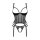 Obsessive Lanelia corset & thong with open cups black
