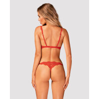 Obsessive Bergamore 2pcs set with open cups red