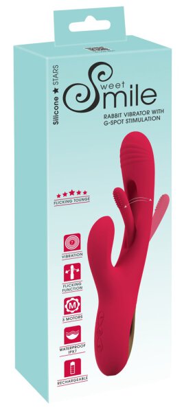 Sweet Smile Rabbit Vibrator with G-Spot stimulation
