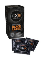 EXS Black Latex - Condoms - 12 Pieces