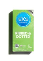 EXS Ribbed, Dotted and Flared - Condoms - 12 Pieces