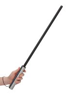 Shots whip cane with black stainless steel handle