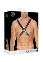 Shots chains chest harness black