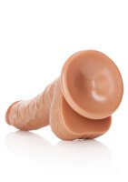 Curved Realistic Dildo with Balls and Suction Cup - 7" / 18 cm