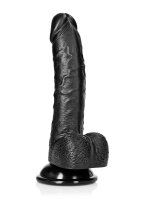 Curved Realistic Dildo with Balls and Suction Cup -...