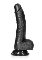 Curved Realistic Dildo with Balls and Suction Cup - 7" / 18 cm
