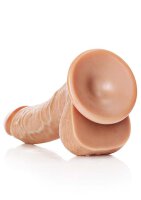 Curved Realistic Dildo with Balls and Suction Cup - 8" / 20,5 cm