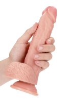 Straight Realistic Dildo with Balls and Suction Cup - 8" / 20,5 cm
