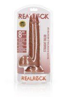 Straight Realistic Dildo with Balls and Suction Cup - 8" / 20,5 cm