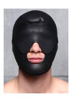 XR Brands Scorpion Gesichtsmaske mit abnehmbarer Augenbinde + Mundbedeckung schwarz, rot