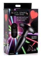 Booty Sparks Laser Heart Anal Plug klein mit Fernbedienung