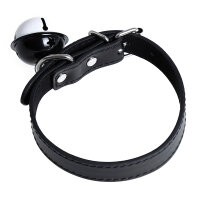 Collar with Bell PU-Leather