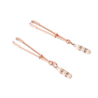 Rose Nipple Clamps Pinchers with Rhinestones
