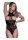 Magic Silk - Seamless Halter Teddy - One Size - Black