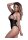 Magic Silk - Seamless Halter Teddy - One Size - Black