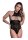 Magic Silk - Seamless Halter Teddy - One Size - Black
