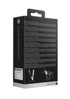 Shots Dual Silicone Ribbed Strap-On Double Dildo black