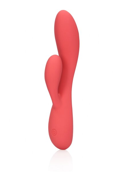 Loveline Glatter ultra softer Silikon Rabbit-Vibrator rosa