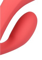 Loveline Glatter ultra softer Silikon Rabbit-Vibrator rosa