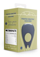 Loveline vibrating cock ring with tip blue