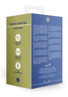 Loveline vibrating cock ring with tip blue