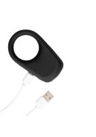 Loveline Vibrating Penis Ring Licorice Black