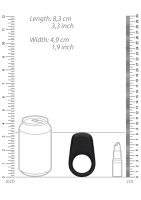 Loveline Vibrating Penis Ring Licorice Black