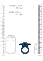 Loveline Vibrierender Rabbit Penis Ring blau