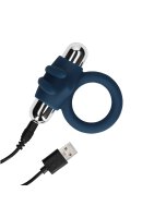 Loveline Vibrierender Rabbit Penis Ring blau