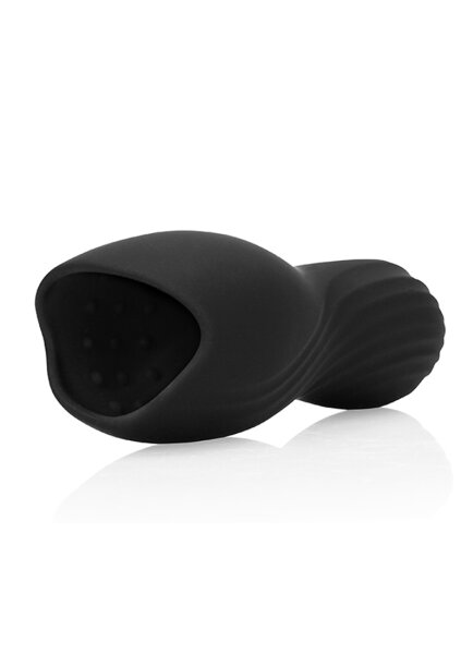 Loveline Vibrating Masturbator Sleeve Licorice Black
