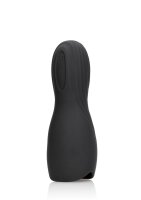 Loveline Vibrating Masturbator Sleeve Licorice Black