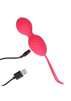 Loveline Vibro Ei mit Fernbedienung Erdbeerrot