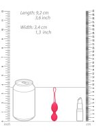 Loveline Vibro Ei mit Fernbedienung Erdbeerrot