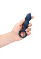 Loveline Analplug in Tropfenform blau 3,3 cm