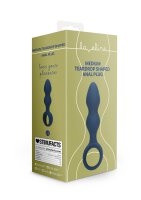 Loveline Analplug in Tropfenform blau 3,3 cm