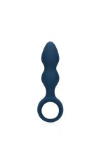 Loveline Analplug in Tropfenform blau 3,3 cm