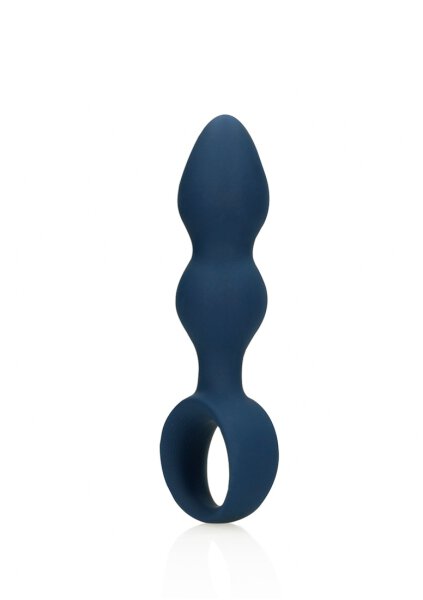 Loveline Analplug in Tropfenform blau 3,8 cm