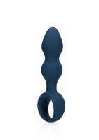 Loveline Analplug in Tropfenform blau 3,8 cm