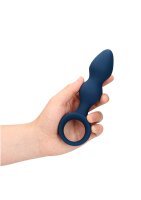 Loveline Analplug in Tropfenform blau 3,8 cm