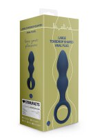 Loveline Analplug in Tropfenform blau 3,8 cm