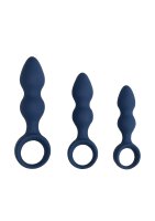 Loveline Analplug in Tropfenform blau 3,8 cm