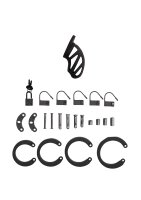 ManCage model 24 chastity cage black 9 cm