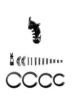 ManCage Modell 26 Keuschheitskäfig schwarz 11,5 cm