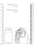 ManCage Modell 26 Keuschheitskäfig transparent 11,5 cm