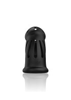 ManCage Modell 27 Ultra Soft Silikon Keuschheitskäfig schwarz 9,6 cm