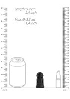 ManCage Modell 27 Ultra Soft Silikon Keuschheitskäfig schwarz 9,6 cm